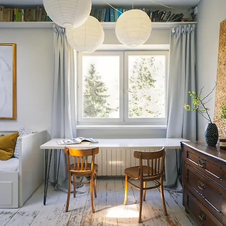 White Loft Stare Bielany Vintage Slow Apartment